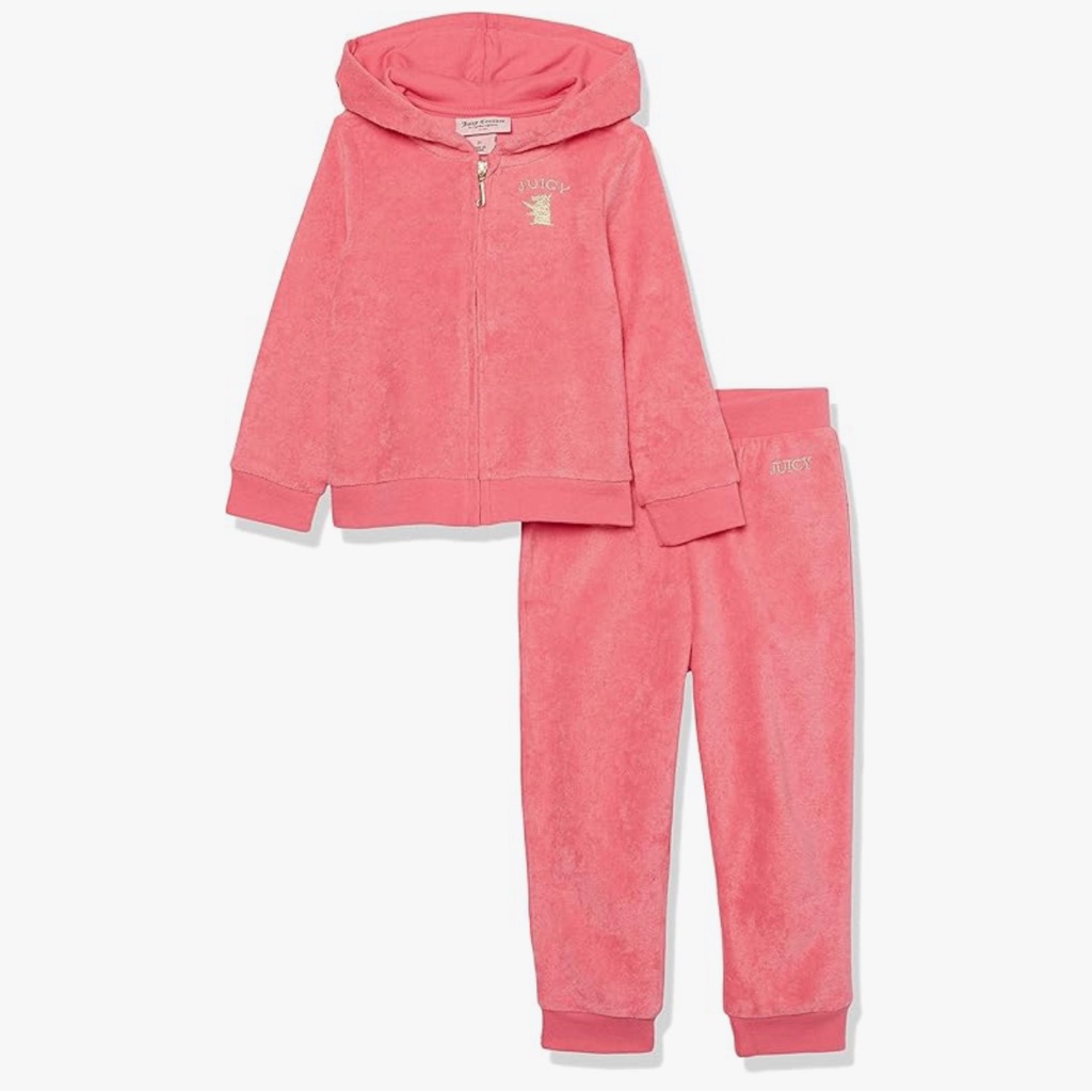 Juicy Couture Kids Pink Terry Tracksuit
